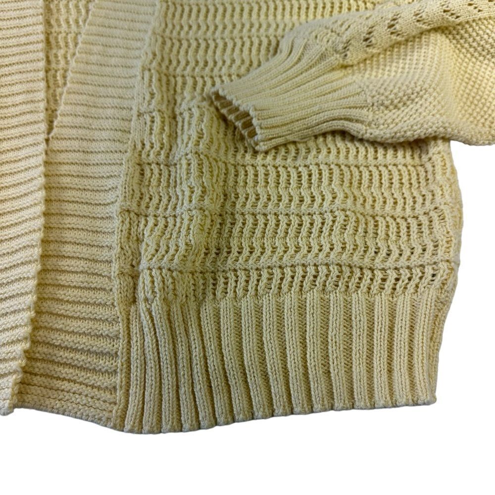 Wild Fable Butter Yellow Knit Open Front Oversized Cardigan, Small - Picture 7 of 12
